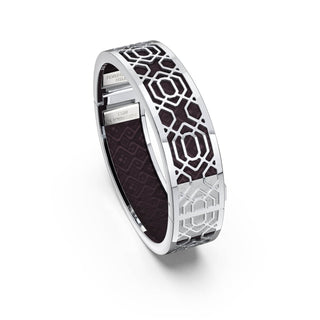 Kopi-O Brown Peranakan Grace - Slim Bangle - Sterling Silver