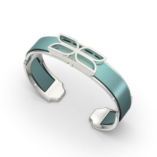 Teal Glow Kawung - Silk Cuff
