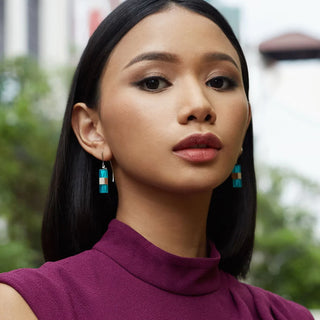 Hoi An Earrings - Wisteria Purple