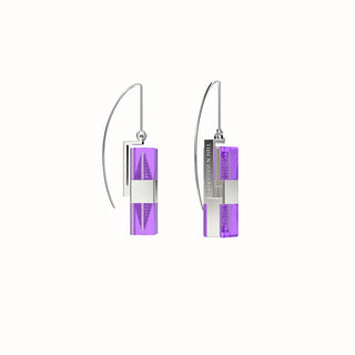 Hoi An Earrings - Wisteria Purple
