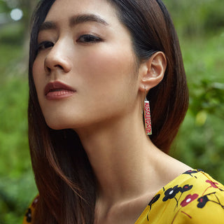 Ban Zu Earrings - Begonia Pink