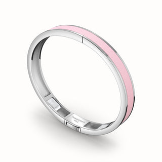 Shophouse Pink Edge Bangle - Sterling Silver