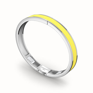 Starfruit Yellow Edge Bangle - Sterling Silver
