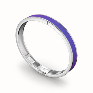 Dawn Mauve Edge Bangle - Sterling Silver