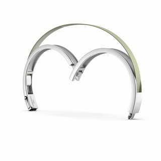 Shophouse Olive Edge Bangle - Sterling Silver
