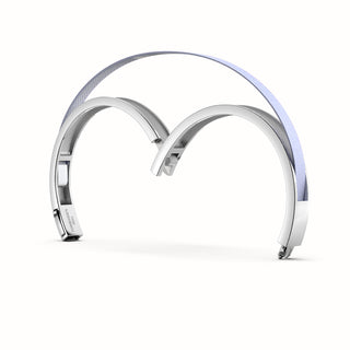 Shophouse Mauve Edge Bangle - Sterling Silver
