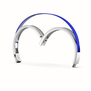 Royal Blue Edge Bangle - Sterling Silver