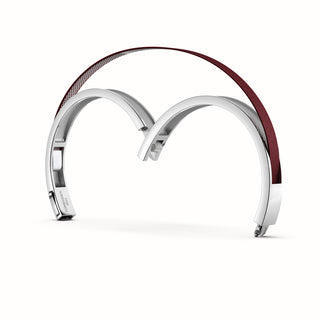 Mangosteen Red Edge Bangle - Sterling Silver