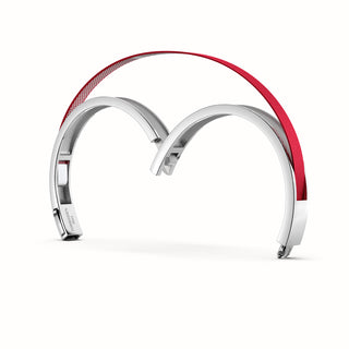 Firecracker Red Edge Bangle - Sterling Silver