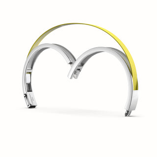 Starfruit Yellow Edge Bangle - Sterling Silver