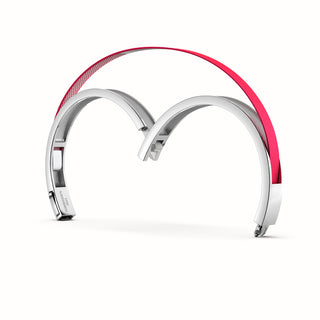 Dragonfruit Pink Edge Bangle - Sterling Silver