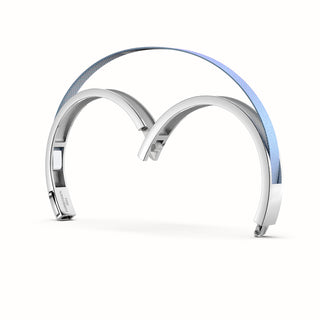 Gazebo Blue Edge Bangle - Sterling Silver