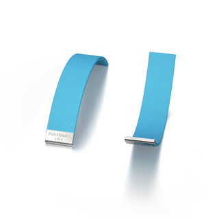 Turquoise Blue Silk Slides - for Slim Sterling Silver Bangles