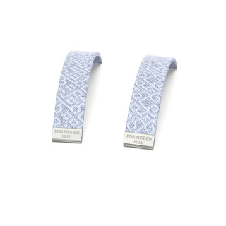 Pewter Grey Silk Slides - for Slim Sterling Silver Bangles