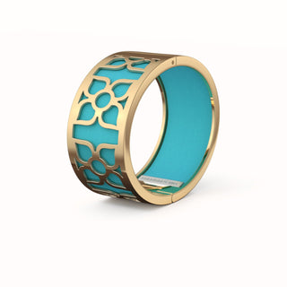 Lotus Bangle - Turquoise Blue